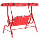 Reward-2 Person Kids Patio Swing Porch Bench with Canopy