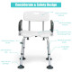 Adjustable Height U-Shaped Shower Chair
