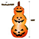 5 Feet Halloween Inflatable 3-Pumpkin Stack Ghost