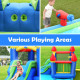 Inflatable Bounce House Castle Water Slide with Climbing Wall