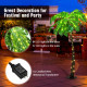 5 Feet Artificial Lighted Palm Tree with LED Lights and Metal Base