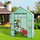 Walk-in Greenhouse 56 x 56 x 77 Inch Gardening with Observation Windows