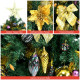 Pre-Lit Artificial Christmas Tree wIth Ornaments and Lights