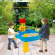 Kids Sand and Water Table for Toddlers with Umbrella and 18 Pcs Accessory Set