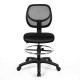 Adjustable Height Mid Back Mesh Drafting Office Chair
