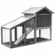Wooden Chicken Coop with Ventilation Door and Removable Tray for Indoor and Outdoor