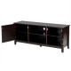 Entertainment Wood TV Stand for Up to 65 Inches Flat Screen with Storage Cabinets
