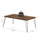 Rustic Industrial Solid Wood Rectangular Cocktail Coffee Table