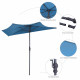 9 Feet Patio Bistro Half Round Umbrella without Weight Base