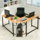 Home Office L-Shaped Corner Study Computer Desk