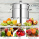 10 Quart Stainless Steel Fruit Juicer Steamer Multipot