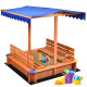 Kids Outdoor Playset Cedar Sandbox