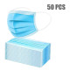 50 Pieces Thick Disposable 3-Layer Breathable Face Mask