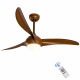 52 Inch Low Profile Ceiling Fan with LED Light 