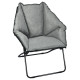 Folding Saucer Padded Chair Soft Wide Seat