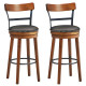 Set of 2 30.5 Inches Swivel Pub Height Dining Chair