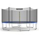 15 Feet Outdoor Trampoline Combo with Bounce Jump Safety Enclosure Net and Spring Pad