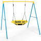 Swing Set with 40” Saucer Tree Swing & Heavy Duty A-Frame Metal Swing Stand Combo