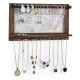 Wall Mounted Jewelry Rack with Removable Bracelet Rod
