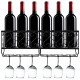 Wall Mounted Metal Wine Rack Wine Bottle Storage