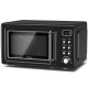 700W Retro Countertop Microwave Oven with 5 Micro Power and Auto Cooking Function