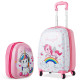 2 Pcs Kids Luggage Set 12 Inch Backpack and 16 Inch Kid Carry on Suitcase with Wheels