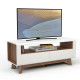 Entertainment Center with 2 Pull-Out Drawers and Open Compartment