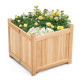  Patio Lawn Folding Garden Square Wood Flower Planter Box