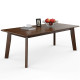 Rectangular Modern Wooden Coffee Table with Rubber Leg