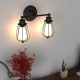 Wire Caged Vintage Industrial Retro Edison Wall Lamp