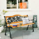 Park Garden Iron Hardwood Furniture Bench Porch Path Chair