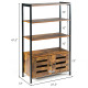 Industrial Storage Shelf with 2 Shutter Doors