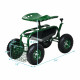 4-Wheel Rolling Garden Cart Work Seat