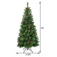 7 Feet Premium Hinged Artificial Christmas Tree with Pine Cones