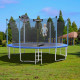 15 Feet Trampoline Combo Bounce Jump Safety Enclosure Net