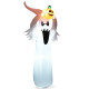 6 Feet Halloween Inflatable Blow Up Ghost with Pumpkin and LED Lights 