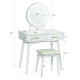 Vanity Dressing Table Set with 3 Lighting Modes