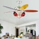 52 Inch Kids Ceiling Fan with Pull Chain Control