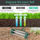 18-inch Garden Heavy Duty Rotary Push Tine for Soil Aeration