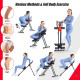 Foldable Adjustable Core Abdominal Trainer with 3 Adjustable Resistance and LCD Display