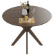 35 Inch Modern Round Wood Dining Table with Solid Legs