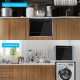 6 Place Setting Built-in or Countertop Dishwasher Machine with 5 Programs