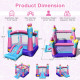 3-in-1 Princess Theme Inflatable Castle without Blower