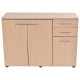 Natural Color Large Storage Cabinet Cupboard with 2 Drawers
