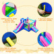 Inflatable Bounce Castle with Dual Slides and Climbing Wall without Blower