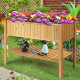 Wooden Elevated Planter Box Shelf Suitable for Garden Use