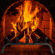 21 Inch Iron Fireplace Log Grate Firewood Burning Rack