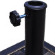 17.5 Inch Heavy Duty Square Umbrella Base Stand of 30 lbs for Outdoor