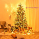 7.5 Feet Pre-Lit Aspen Fir Hinged Artificial Christmas Tree with 700 LED Lights