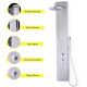 55 Inch Brushed Stainless Steel Shower Panel with Hand Shower